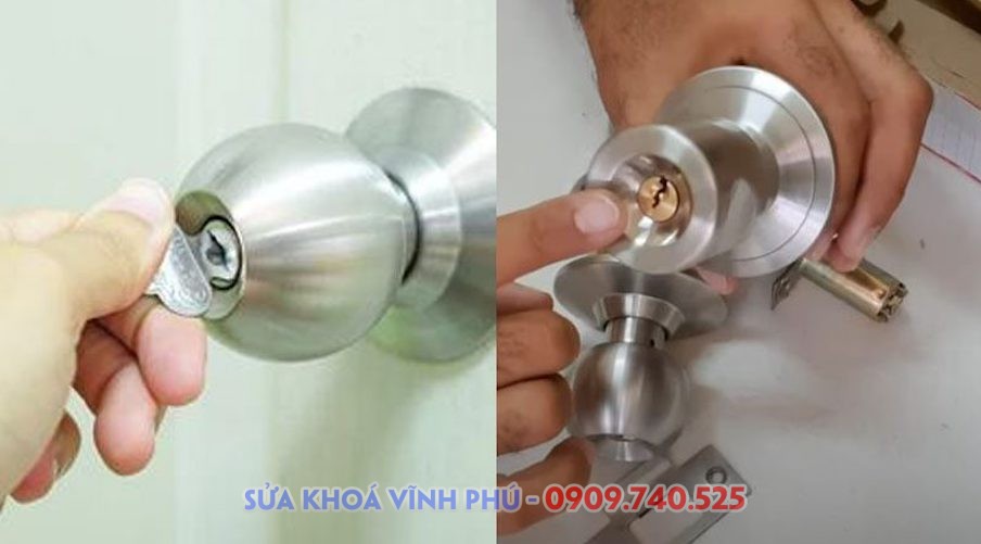 Thay Khóa Cửa Tay Nắm Tròn 